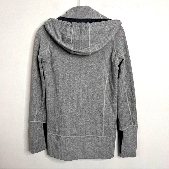 Lululemon Stride Jacket *Brushed Ghost Heathered Coal Herringbone/Coal Size 6 - Picture 4 of 11